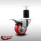 Service Caster 3'' SS Red Poly Swivel 1-3/4'' Expanding Stem Caster Total Lock Brake SCC-SSEXTTL20S314-PPUB-RED-134 - alternate 3